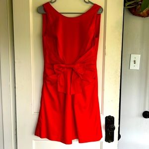 Kate Spade Jillian Bow Dress with Pockets - Red